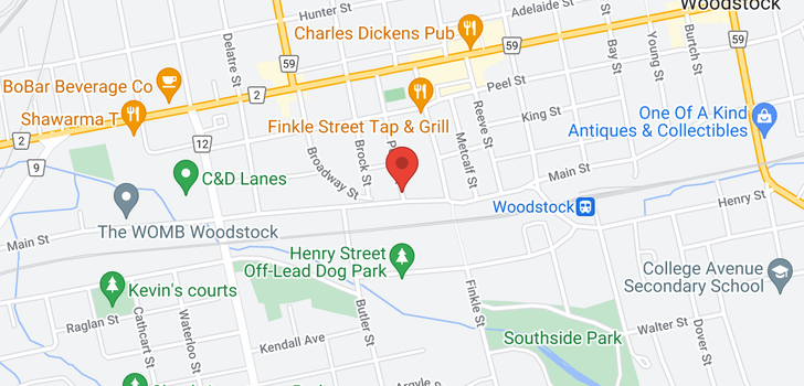 map of 93 PERRY Street